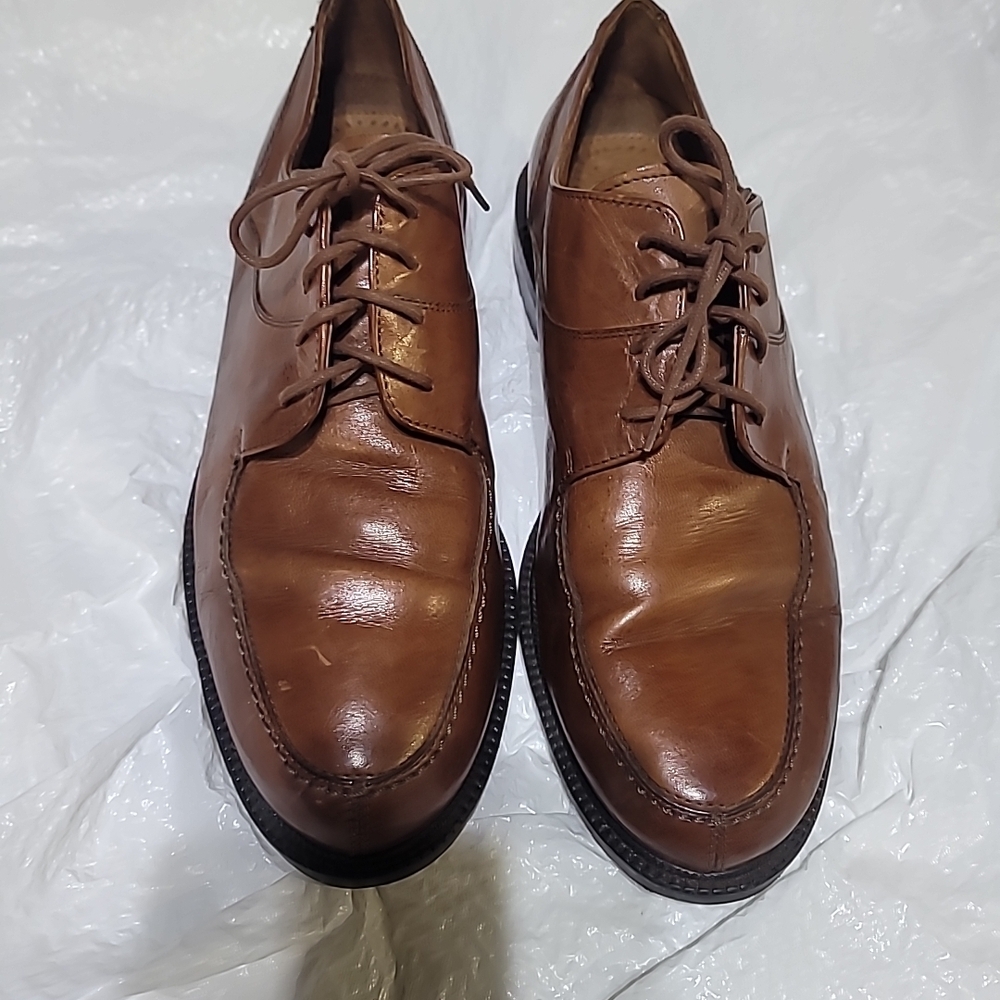 Johnston & Murphy Tan Leather Oxfords